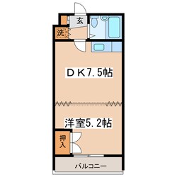 富士マンション浪花の物件間取画像